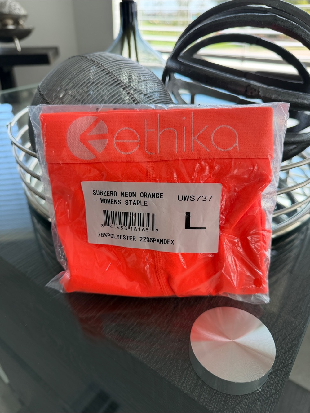ethika Neon Orange Women's Subzero Staple Underwear - L